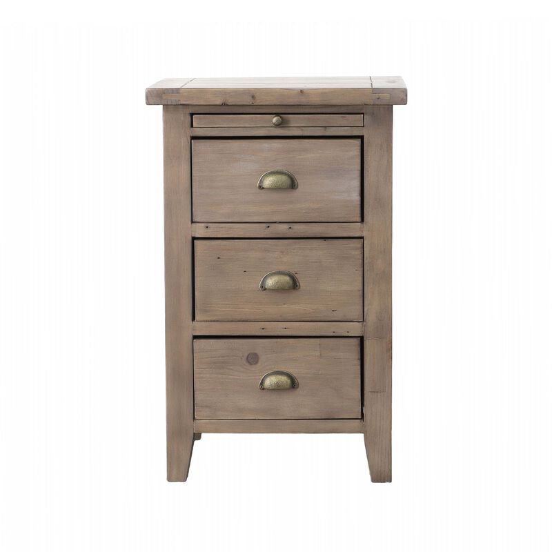 Irish Coast 3 Drawer Nightstand in Sand