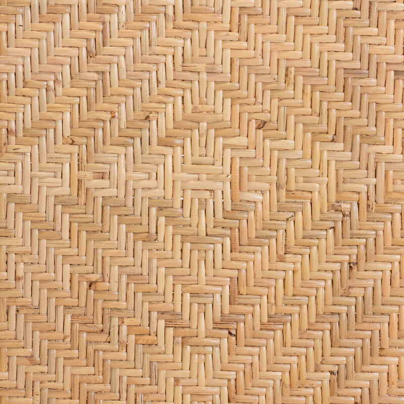 Baxton Studio Adrena Modern Bohemian Natural Rattan Counter Stool