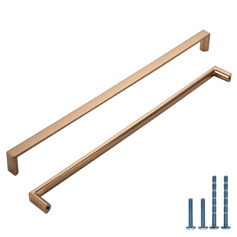 KNOKLOCK 6 Pack 12-3/5 Inch(320mm) Kitchen Cabinet Handles Champagne Bronze Cabinet Pulls Kitchen Cabinet Hardware Drawer Pulls