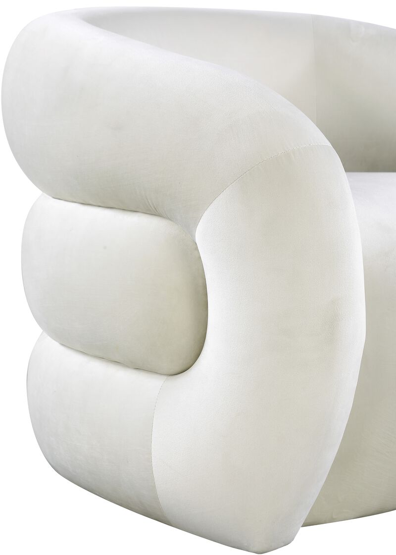 Meridian Furniture Roxbury Cream Velvet Accent Chair image number 5