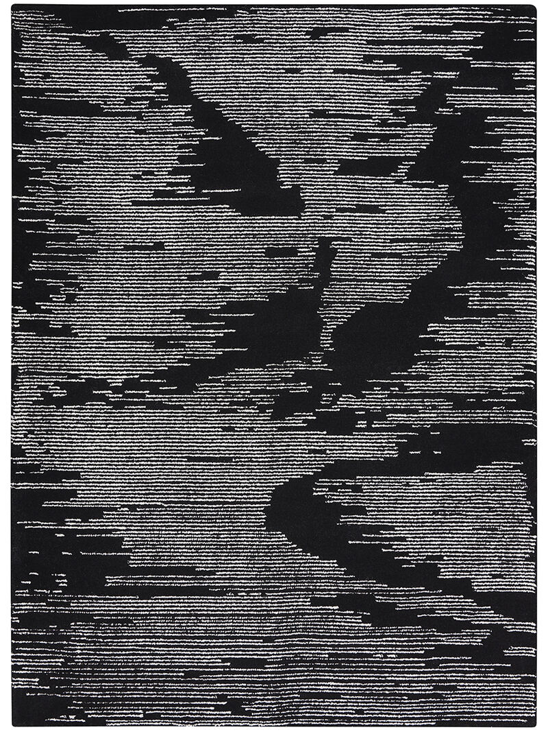 Ma30 Star SMR02 Black/Ivory 5'3" x 7'3" Rug