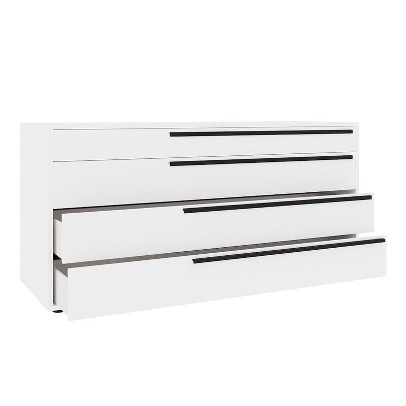 Casabianca Home Carter Dresser In White High Gloss