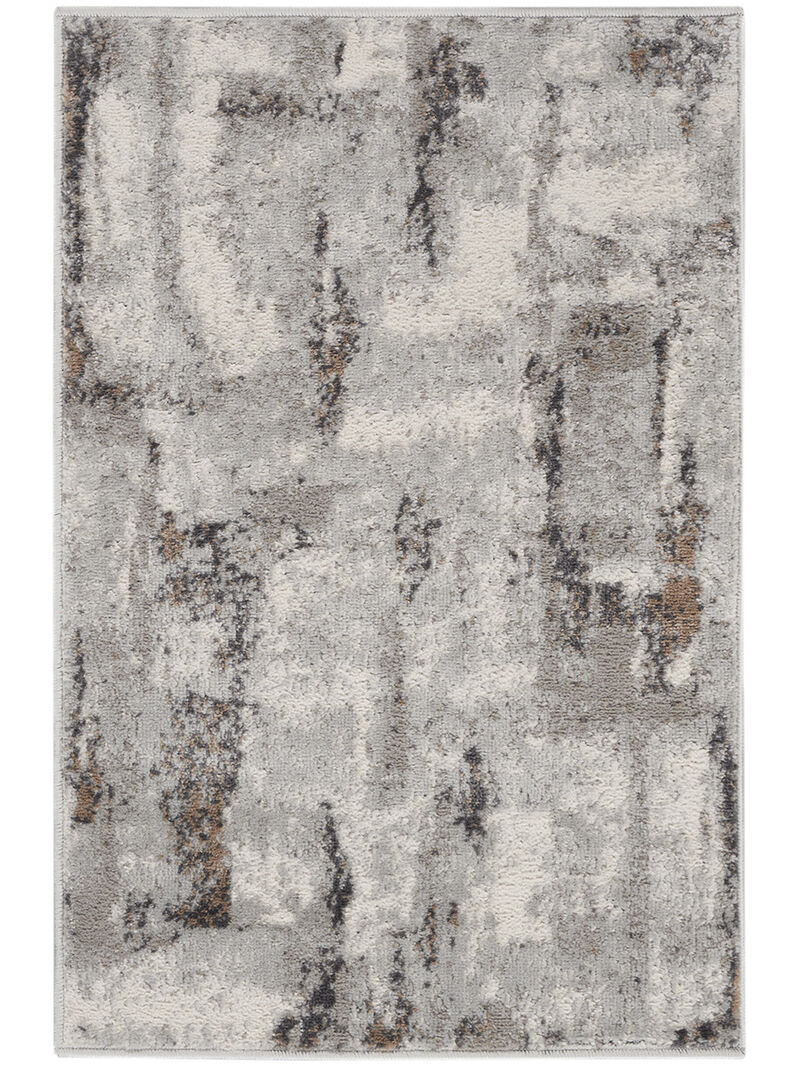 Elation ETN06 Gray/Ivory 2' x 3' Rug