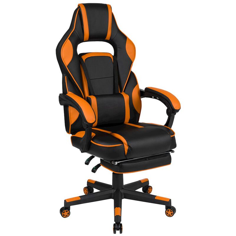 Flash Furniture X40 Gaming Chair Racing Computer Chair - Black/Purple image number 0