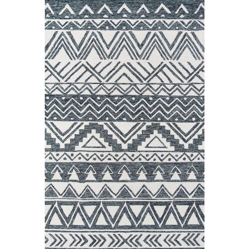Momeni Contemporary Rectangle Area Rug, Denim, 2' X 3'