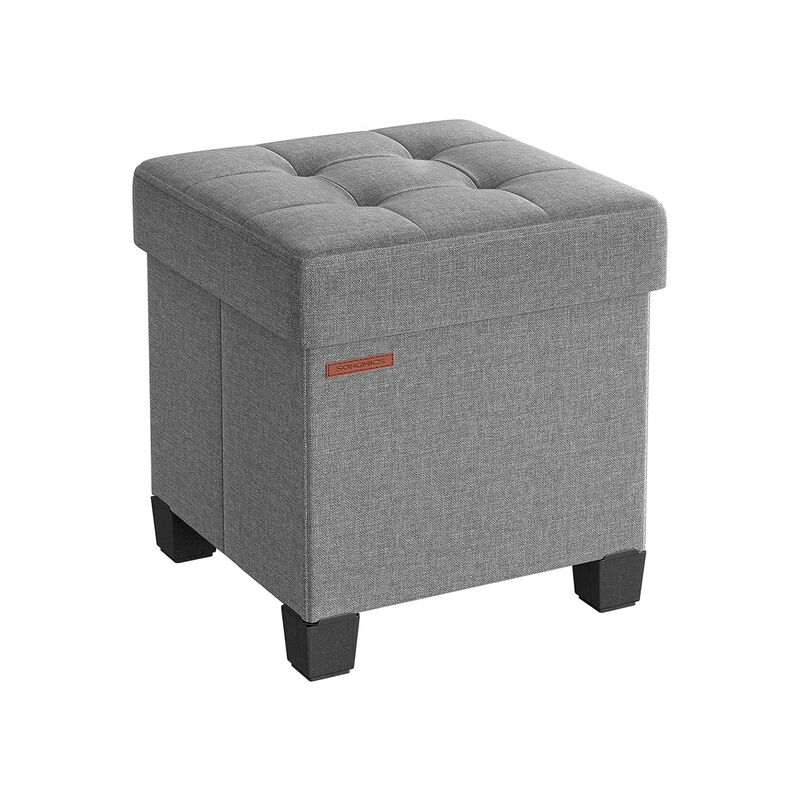 Mini Footstool Ottoman with Legs – Padded Small Footrest for Comfort and Style in Any Room