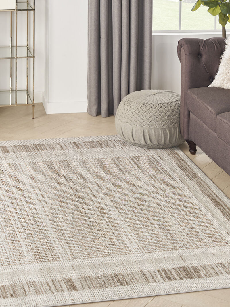 Serenity Home SRH07 Mocha/Ivory 3'11" x 5'11" Rug