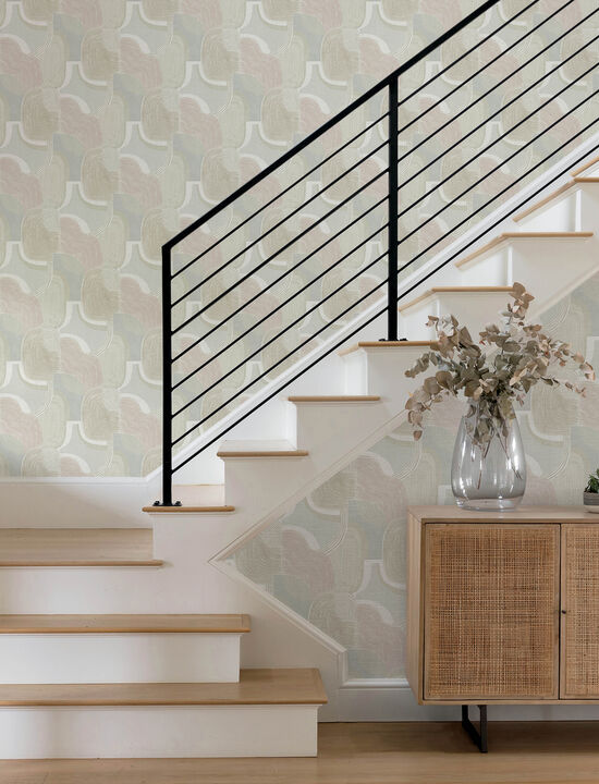 Hollace Mauve Geometric Wallpaper (Set of 2)