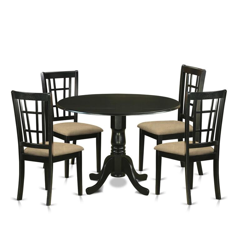 5 PC Dining room set for 4-Dining Table and 4 Dining Chairs