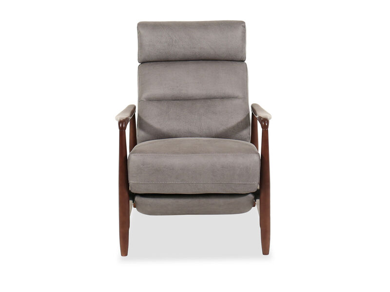 Macke Gray Push Back Recliner