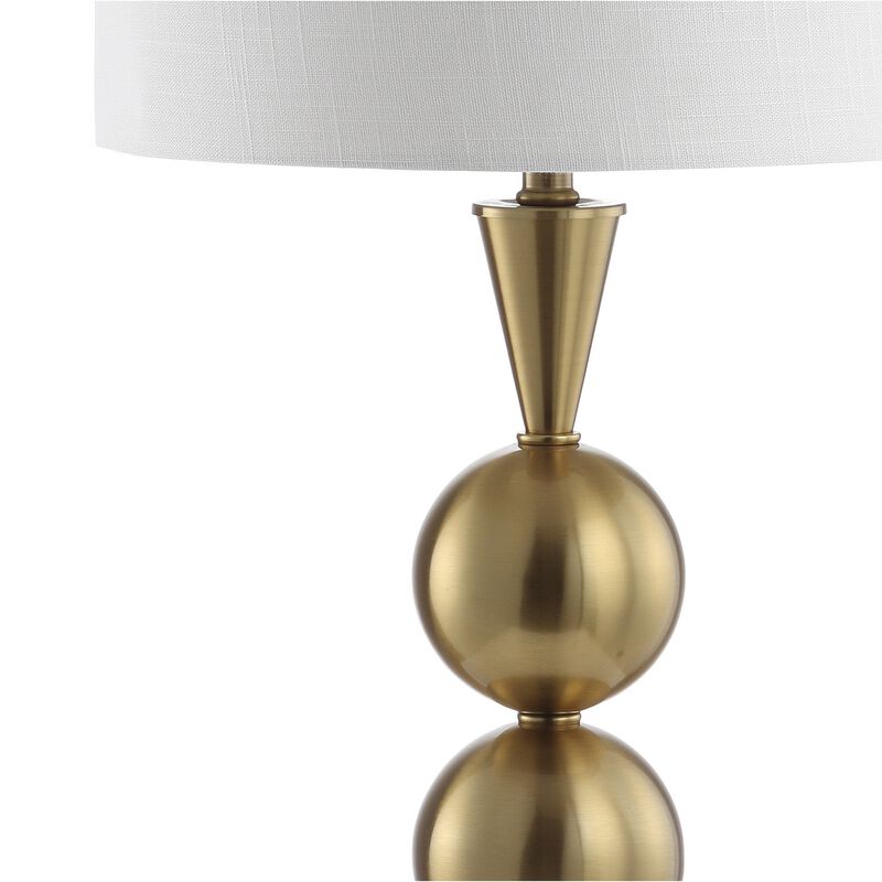 Mackenzie 33" Metal LED Table Lamp, Brass