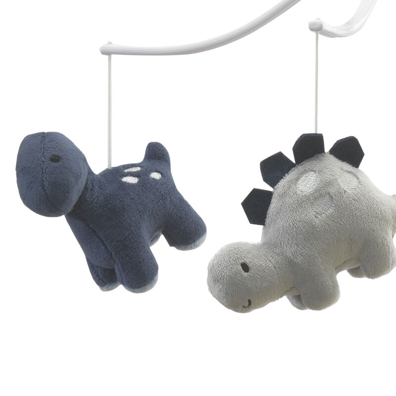 Bedtime Originals Roar Blue/Gray Dinosaur Musical Baby Crib Mobile