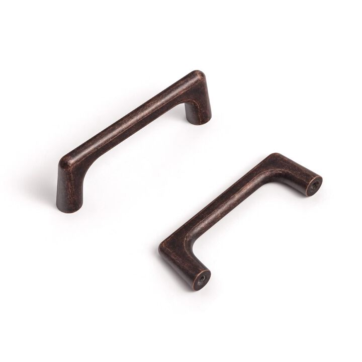 Goo-Ki Antique Oil Rubbed Bronze Cabinet Pulls with 3''(76mm),Casual Luxury Solid Zinc Cabinet Handles for Drawer,Cupboard, Ward