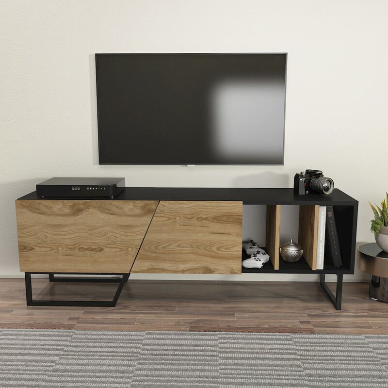 Decorotika Linossa Tv Stand Black Ud Black