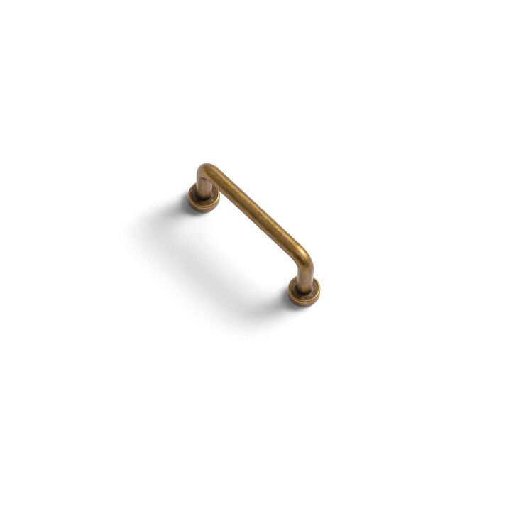 Goo-Ki 6 Pack 3 3/4'' Center to Center Antique Silver Cabinet Bar Pulls Vintage Drawer Handles Closet Classic Retro Home Kitchen