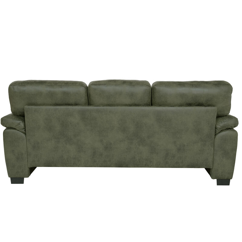 Domord Modern 81" Foil Fabric Sofa image number 4