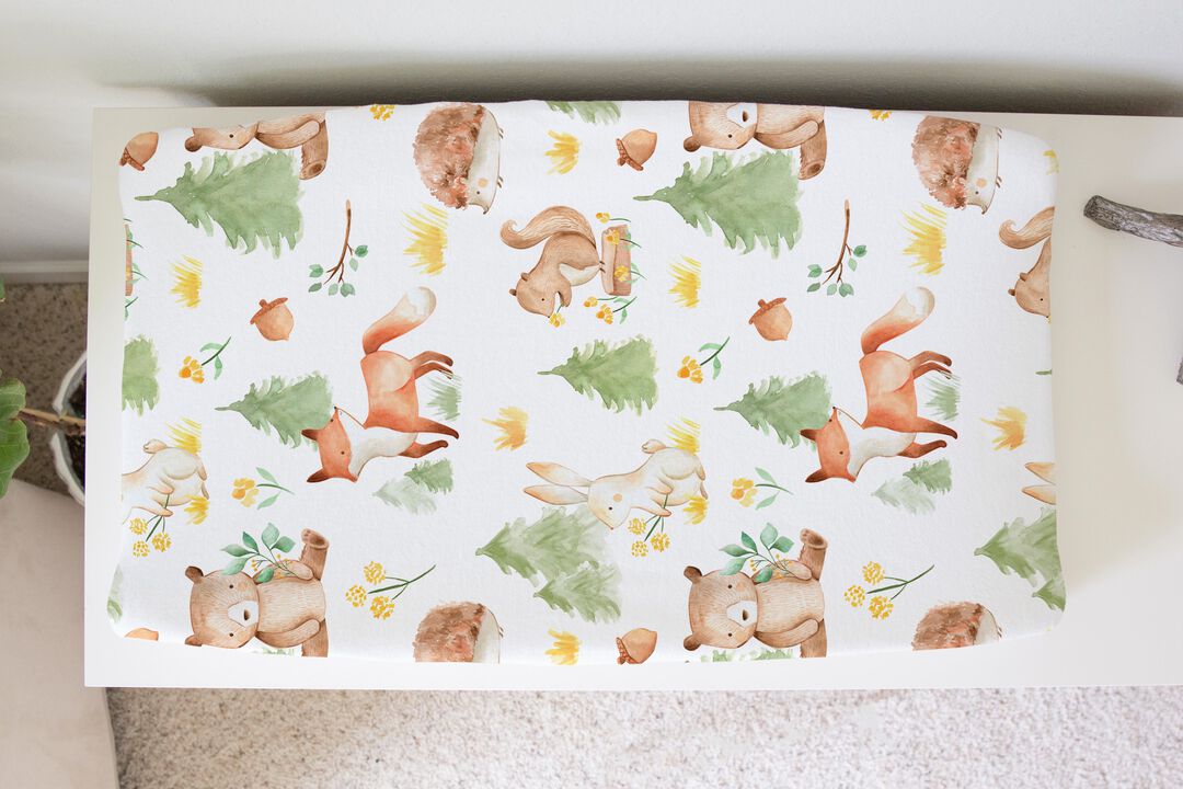 Baby Changing Pad Cover - Forest Friends