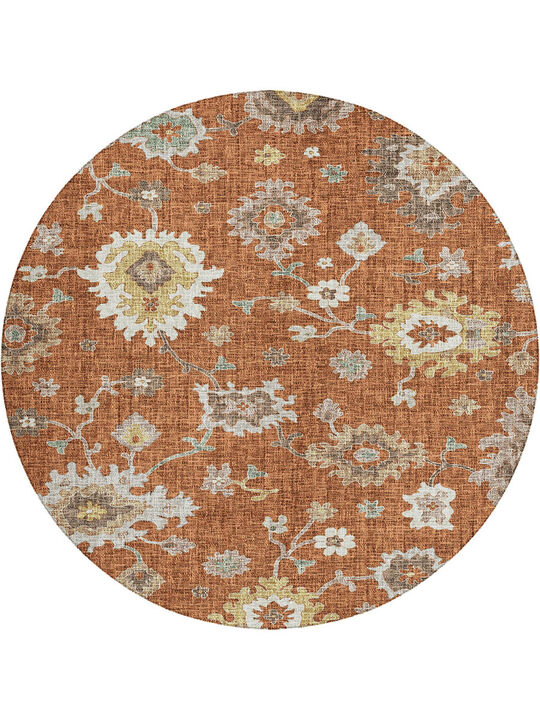 Portico PO6 Paprika 8' Round Rug