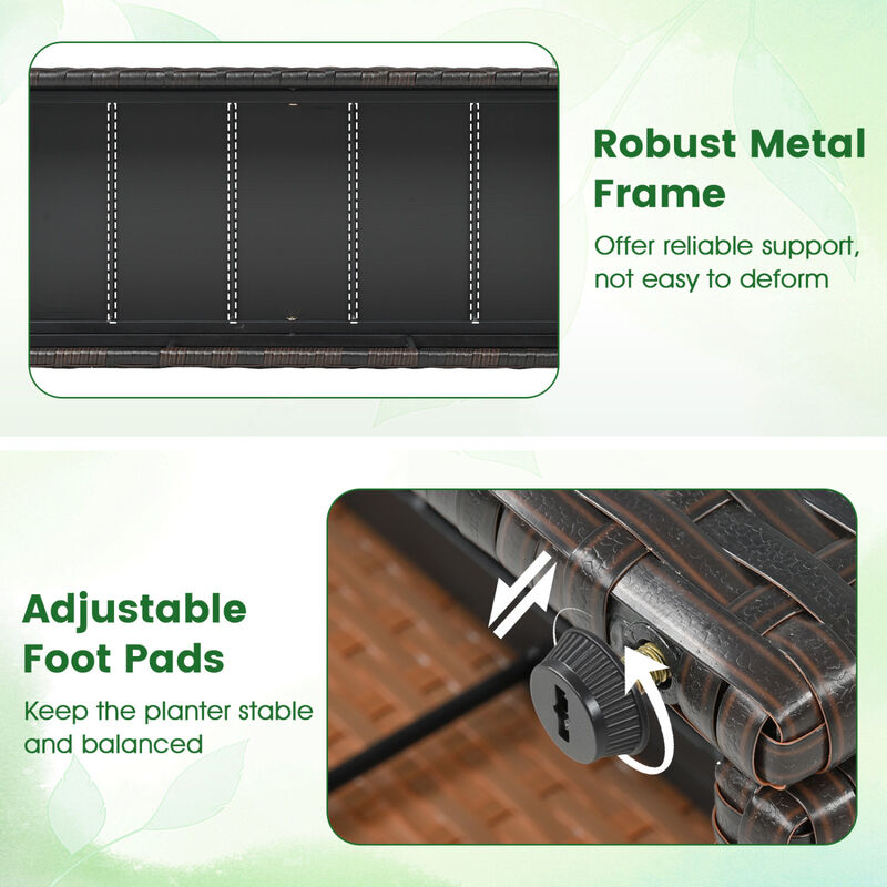 2 Pack Raised Planter Boxes with Trellis for Garden Backyard Patio and Balcony image number 6