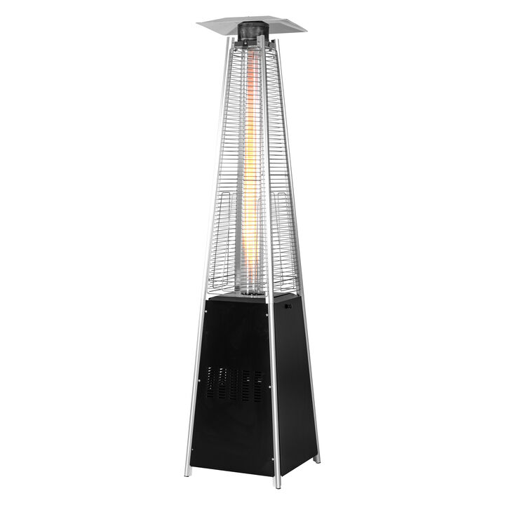 OuterMust Pyramid Patio Heater 48,000 BTU Outdoor Propane Heater with Wheels