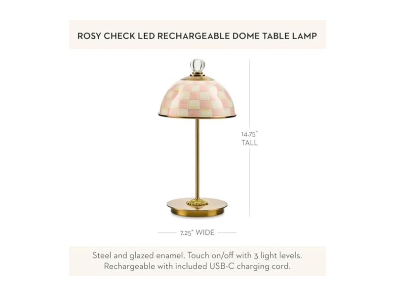 Rechargeable Cordless LED Table Lamp For Bedroom Living Room White image number 3