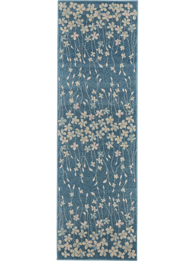 Tranquil TRA04 Turquoise 2' x 4' Rug image number 0