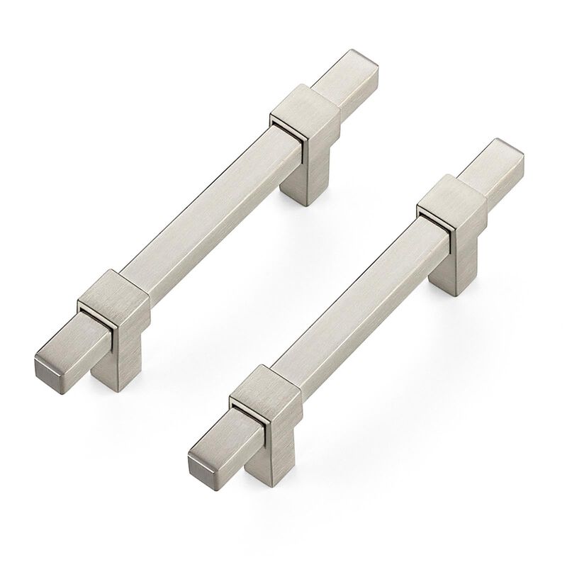 Ravinte Decor 5 Pack Brushed Nickel Cabinet Handles - 3"" Hole Center Cabinet Pulls Drawer Pulls Cabinet Hardware Kitchen Handle