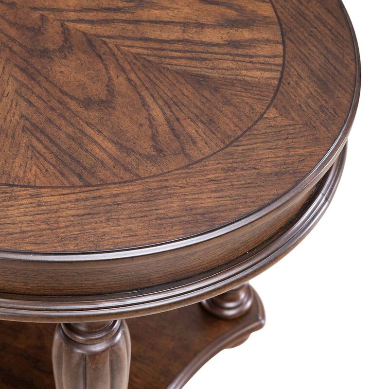 Liberty Furniture Allington Oval End Table for Living Room - Satin Sienna image number 4