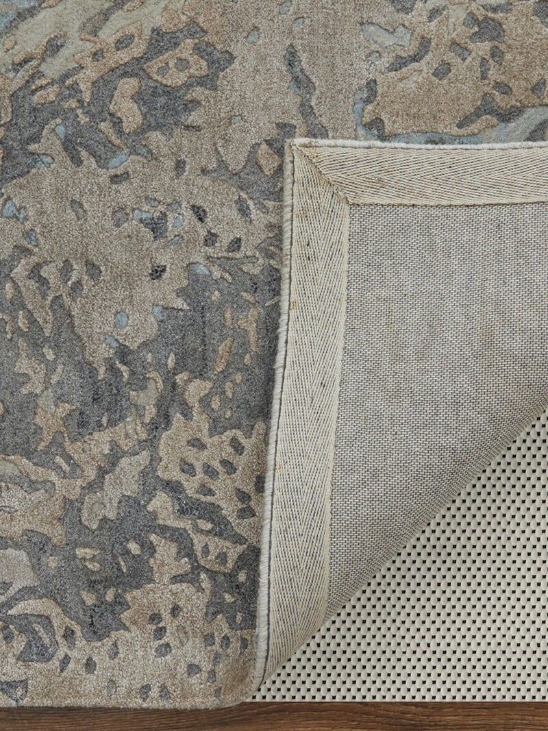 Zarah 8918F 10' x 14' Gray/Tan/Blue Rug