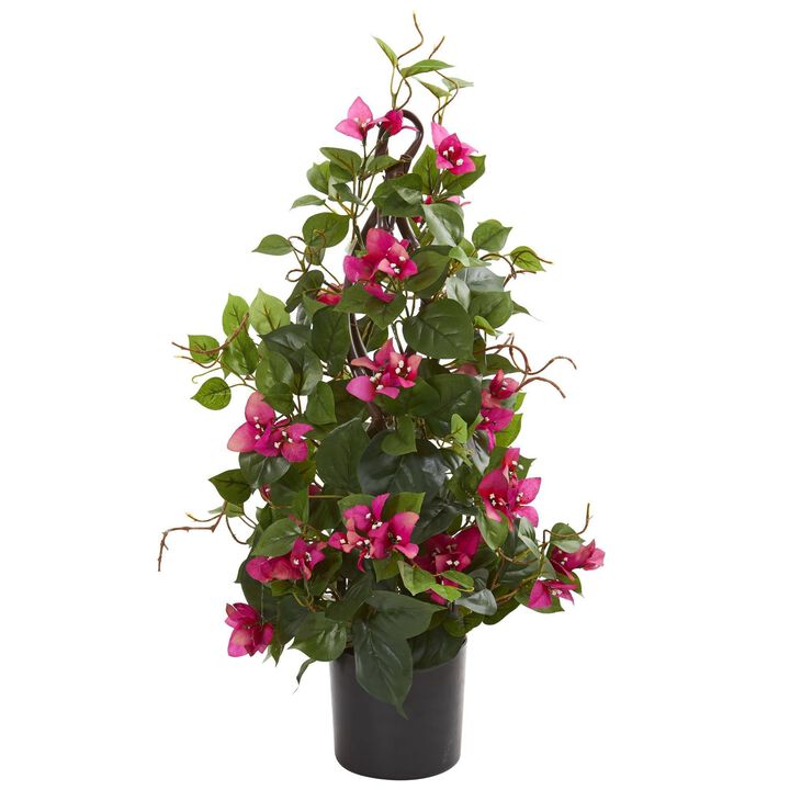 Nearly Natural 24-in Bougainvillea Artificial Climbing Plant