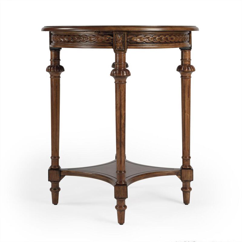 Butler Specialty Hellinger Round End Table, Medium Brown image number 3