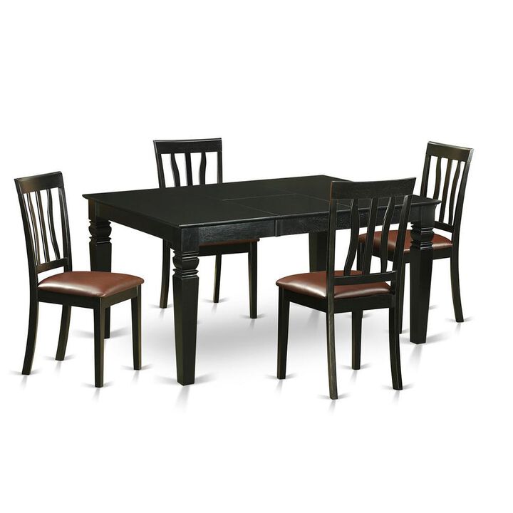 5 PcTable and chair set for 4-Table and 4 Dining Chairs