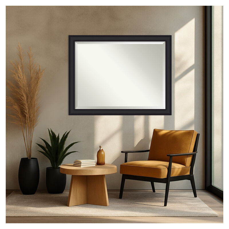 Oliver Beveled Wood Framed Wall Mirror image number 5