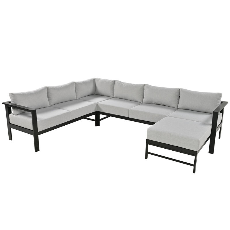 Merax U-shaped Multi-person Outdoor Sofa Set