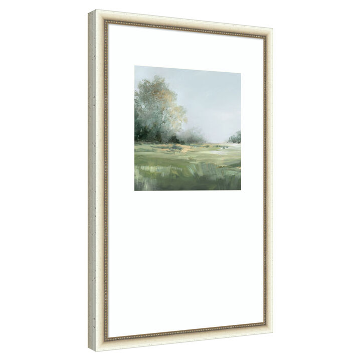 Misty Morning in the Meadow II by PI Studio Wood Framed Wall Art Print