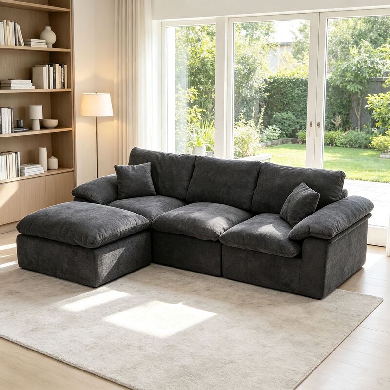 Vubdar L Shape Cloud Couch image number 2