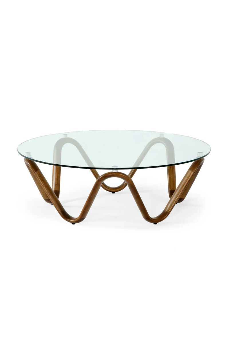 Glass Round Coffee Table | OROA Modern Lassen image number 2