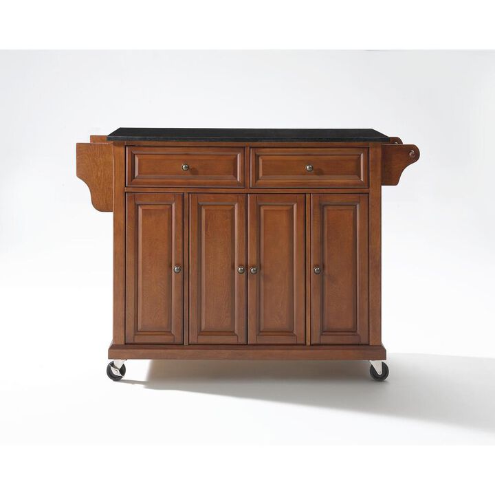 Full Size Granite Top Kitchen Cart