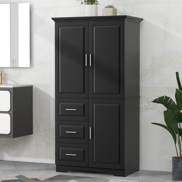 Merax Modern Storage Cabinet with Doors for Bathroom