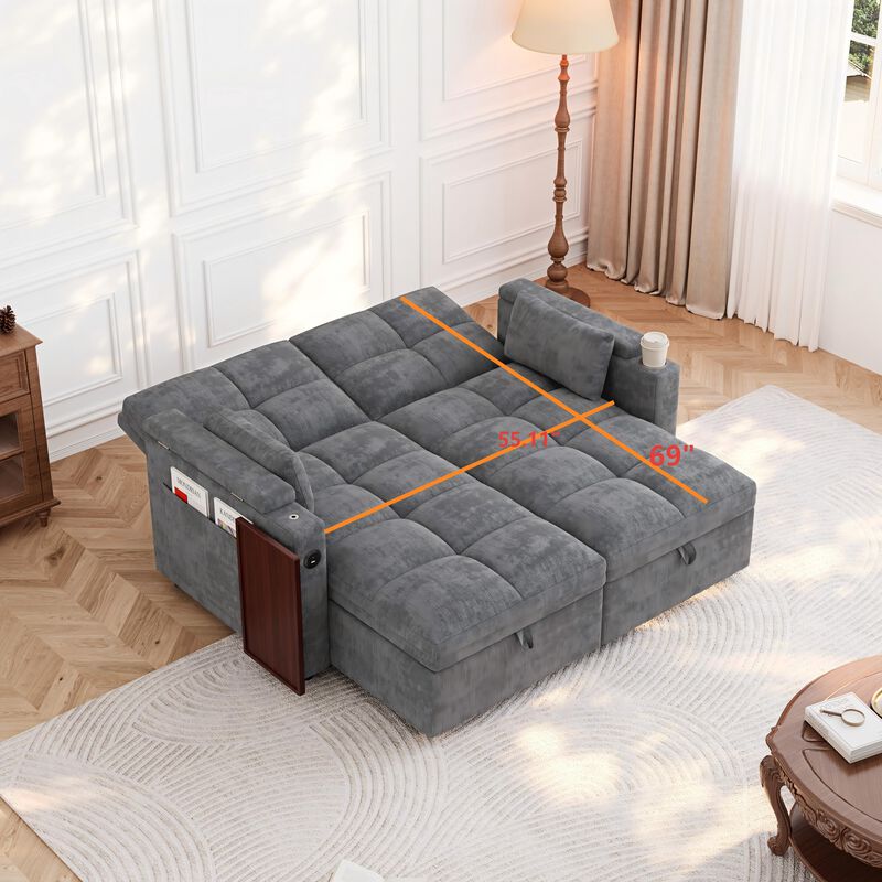 Liswef Modular Sleeper Sofa image number 8