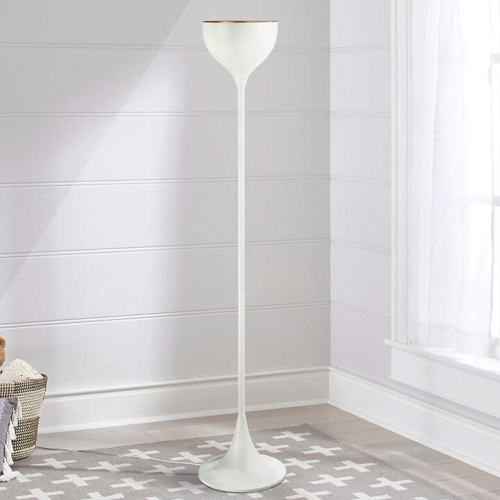 Joyce 69.5" Metal LED Floor Lamp, White