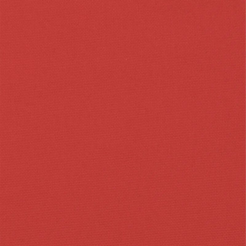 Claire Outdoor Cushion for Bench, Button Tufted Red Fabric, 71 Inch - Benzara