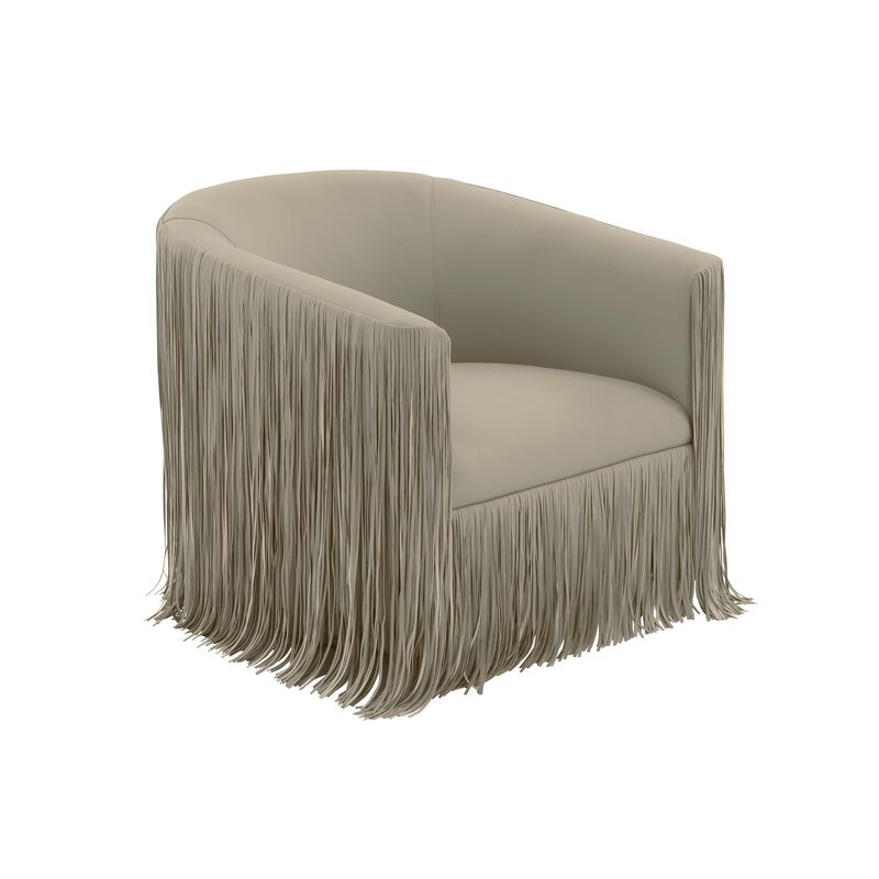 Shag Me Vegan Leather Swivel Chair image number 2