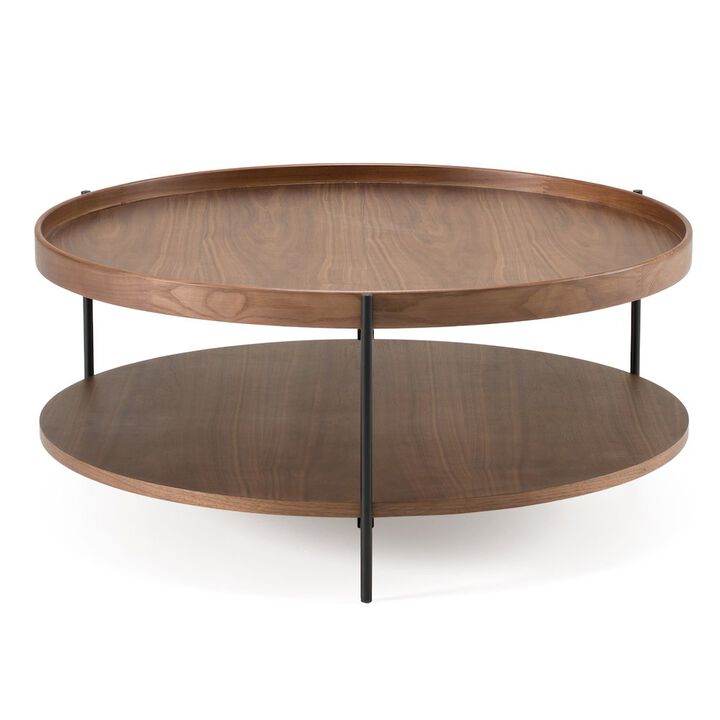 Modrest Savoy - Modern Walnut Large Coffee Table