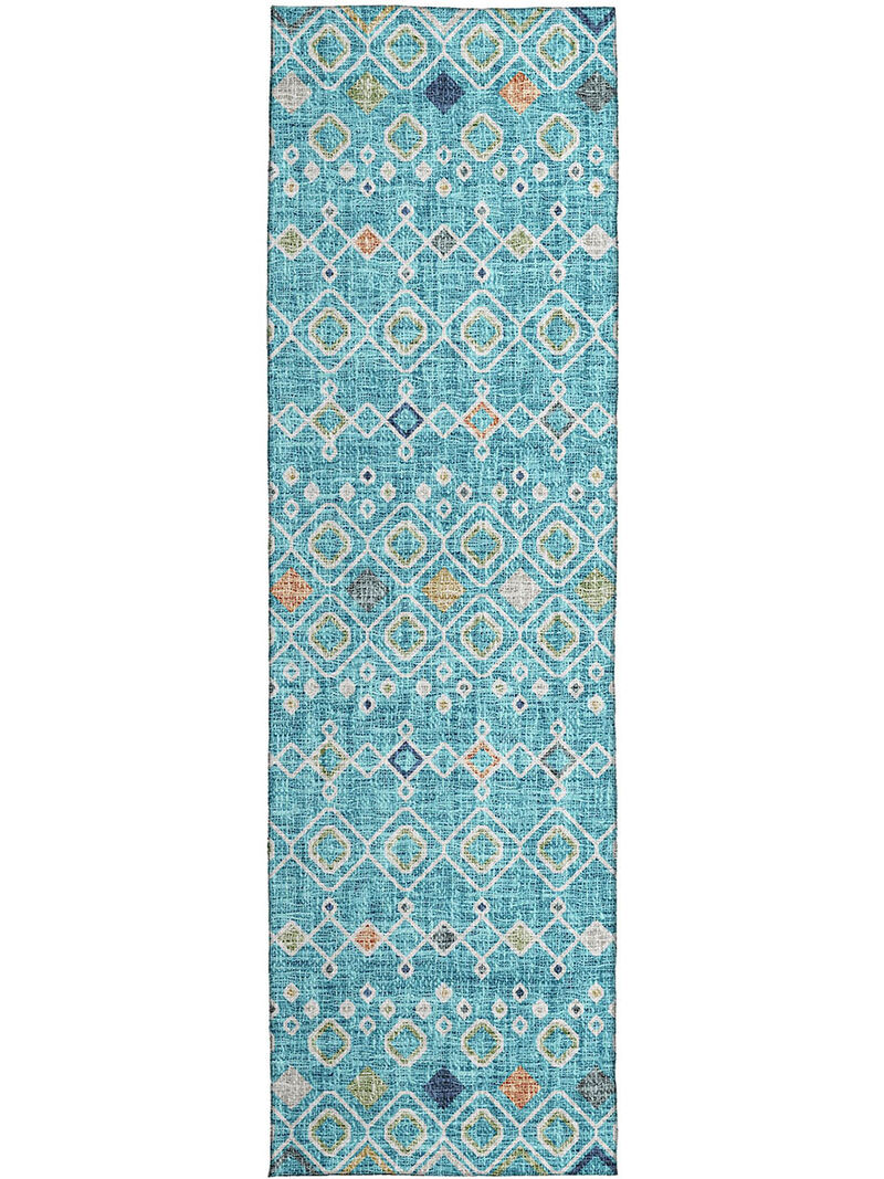 Portico PO4 Teal 2'3" x 7'6" Rug