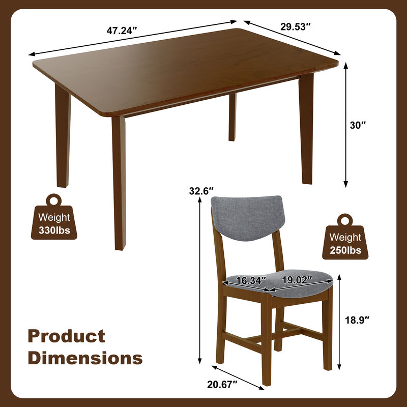 TATEUS 5-Piece Dining Set image number 9
