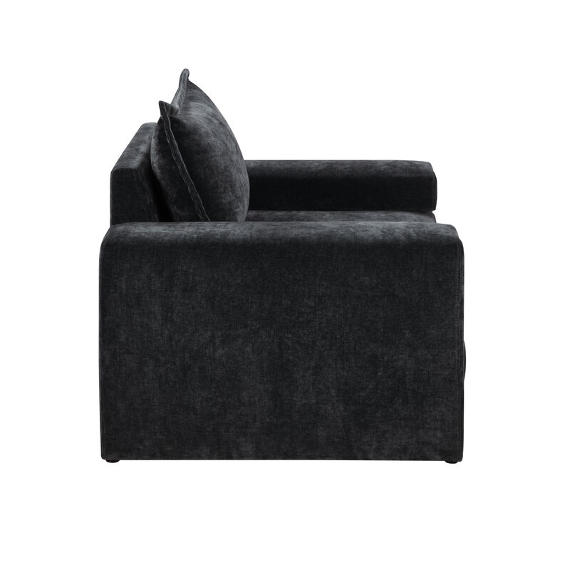 Merax Oversized Chenille Upholstered Accent Chair
