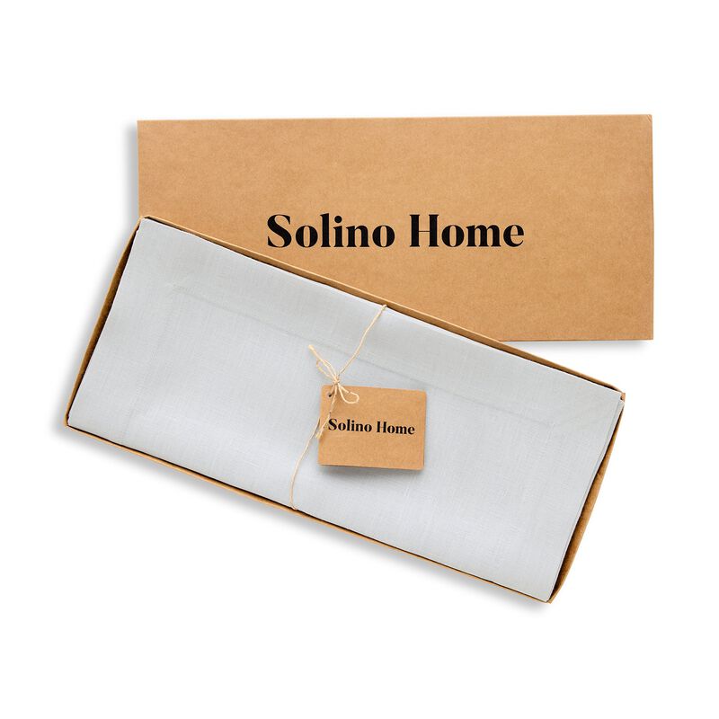 Solino Home Fete 100% Linen Table Runner &ndash; Handcrafted, Machine Washable, Perfect for Holiday and Everyday Dining