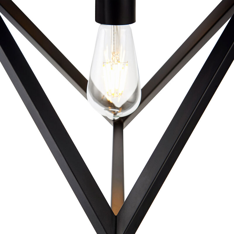 Armonia Geometric Pendant Lamp, Black image number 3