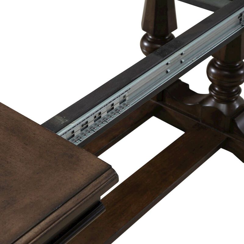 Liberty Furniture 7 Piece Dining Trestle Table Set - 2 Upholstered Chairs, 4 Back Side Chairs image number 7